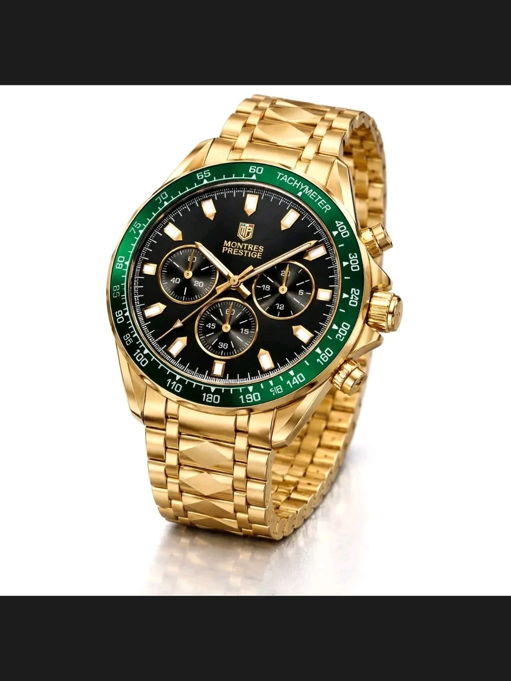 Montres Prestige, Invicta Collaboraton iMen's Gold Chronograph-Style Watch New